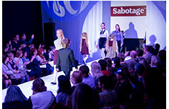 Показ новой коллекции одежды для школы на сезон 2014-2015 марки Sabotage.