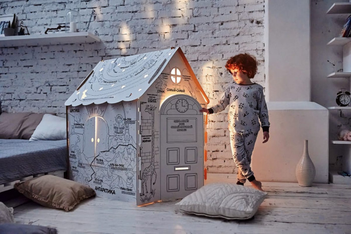 Реклама картонных домиков-раскрасок - фото №8