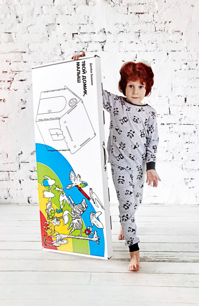Реклама картонных домиков-раскрасок - фото №10